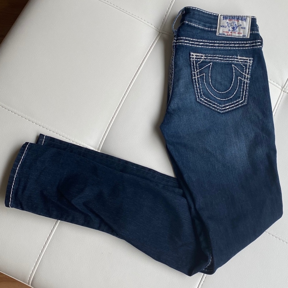 Dark wash true religion jeans